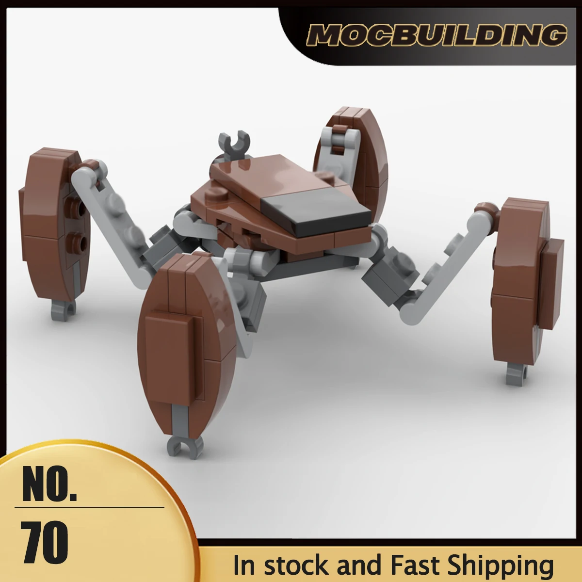 Space Movie Series Micro 4 Legged MOC Building Blocks Transport Robots Creative Collection Display Toys DIY Assembly Bricks Gift