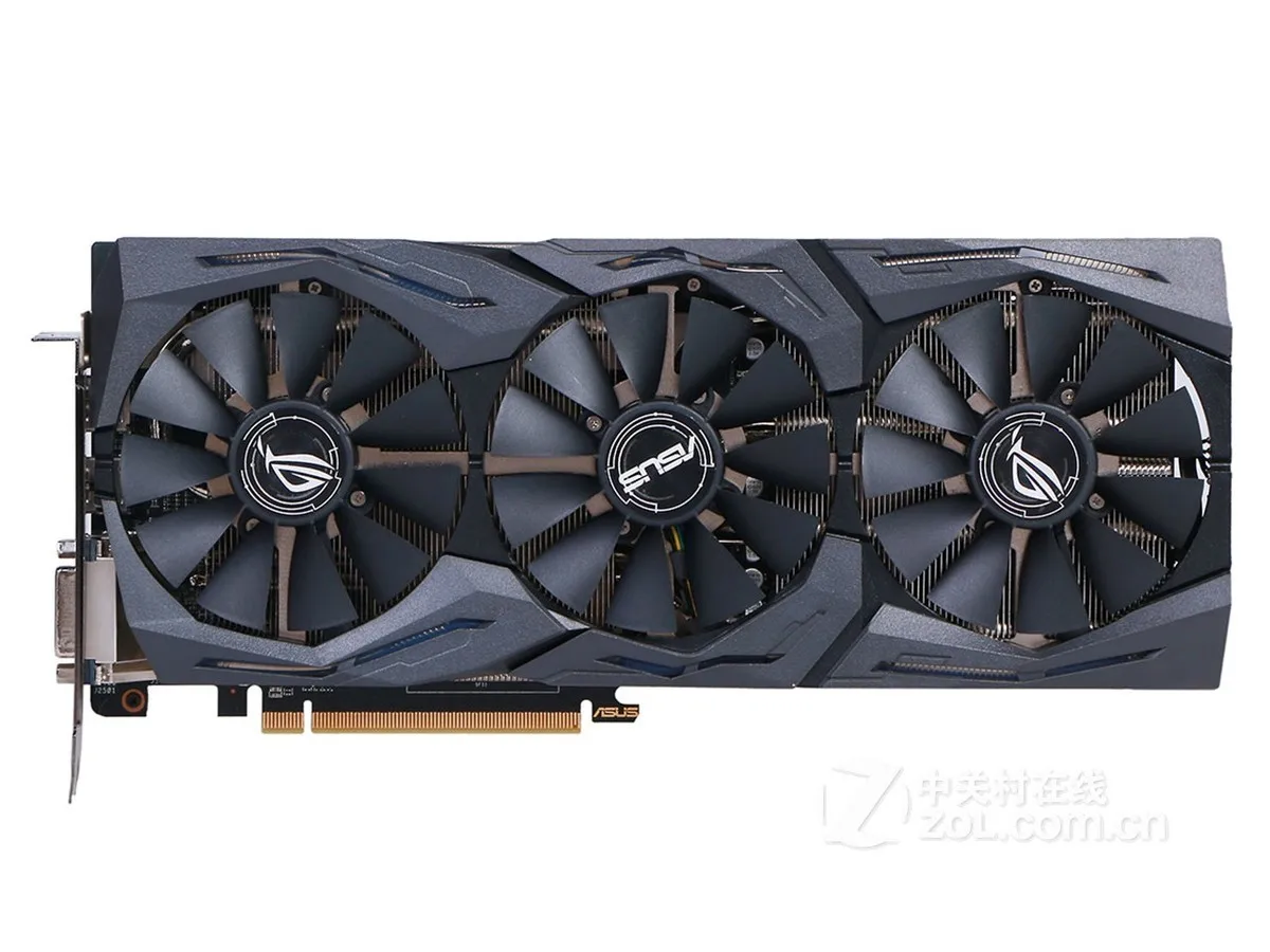 ASUS STRIX-RX480-O8G-GAMING DUAL-RX480-O8G  Graphics Card Radeon RX480 GDDR5 CrossFireX  256bit PCI-E 3.0 14nm used