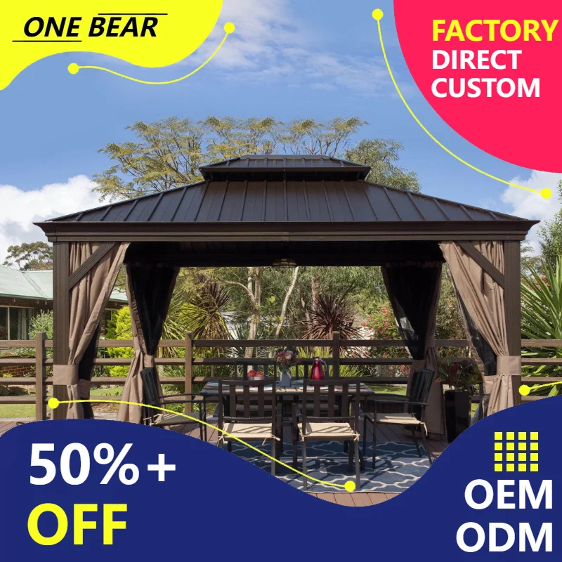 

Any Size Custom Elite Craft Patio Gazebo Retractable Canopy Alumin Anti Oxid Anti Fade All Wea UV Shield Yard Lei Sun Shade Stru
