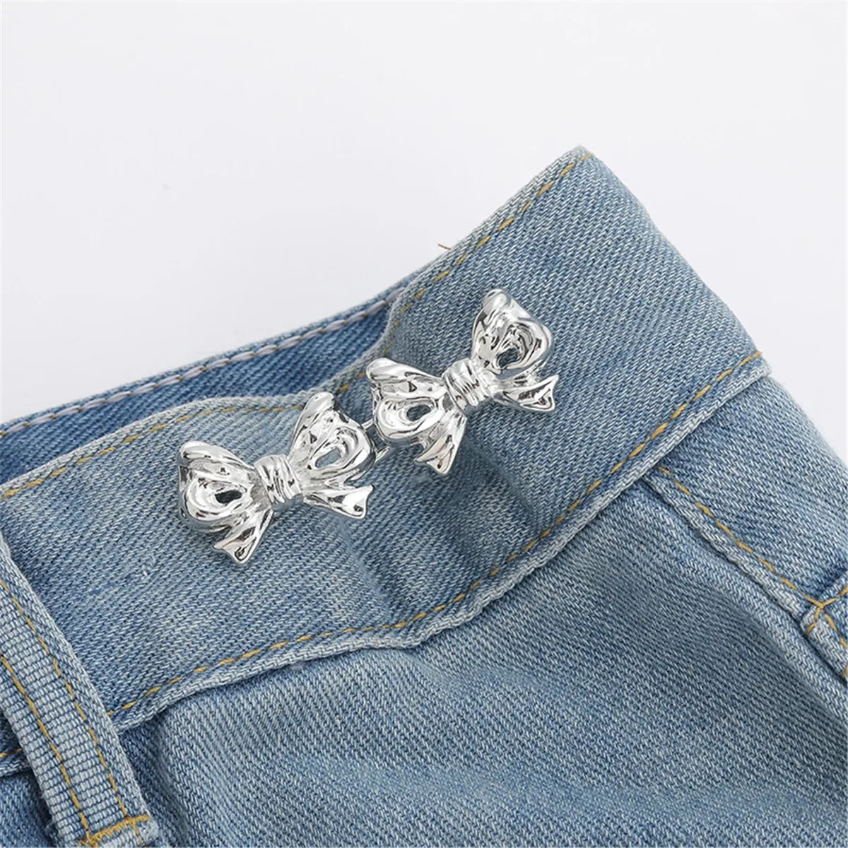 1 paar Jeans Knop Verstelbare Clips voor Broek Rokken Taille Spanner Gesp Drukknoop Richter Broek Pin Intrekbare Knop