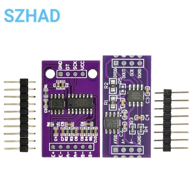 CS1237 24-bit ADC Module Onboard TL431 External Reference Chip Single-channel Weighing Sensing 24bit CS1238 Dual Channel