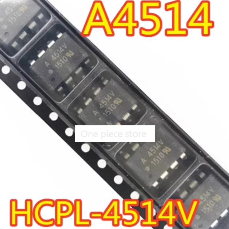 5PCS HCPL-4514V A4514V A4514 IC Optocoupler SOP-8 Chip A4514