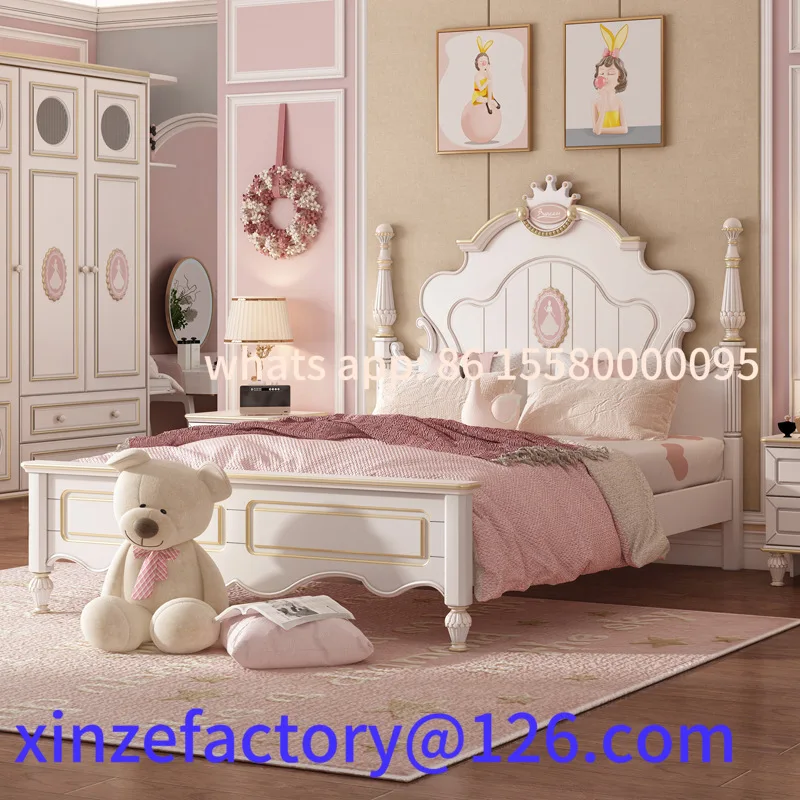 سرير الأميرة للفتيات الصغيرات قابل للتخصيص