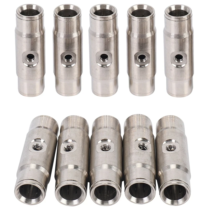 10Pcs 3/8 Inch Slip Lok Misting Nozzle Coupling Tees 10/24 UNC 1000 PSI Quick Connect