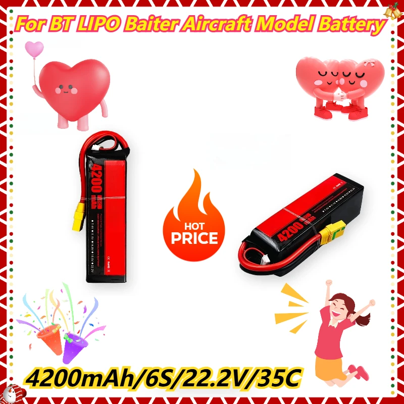 

4200mAh/6S/22.2V/35C For BT LIPO Baiter Aircraft Model Battery