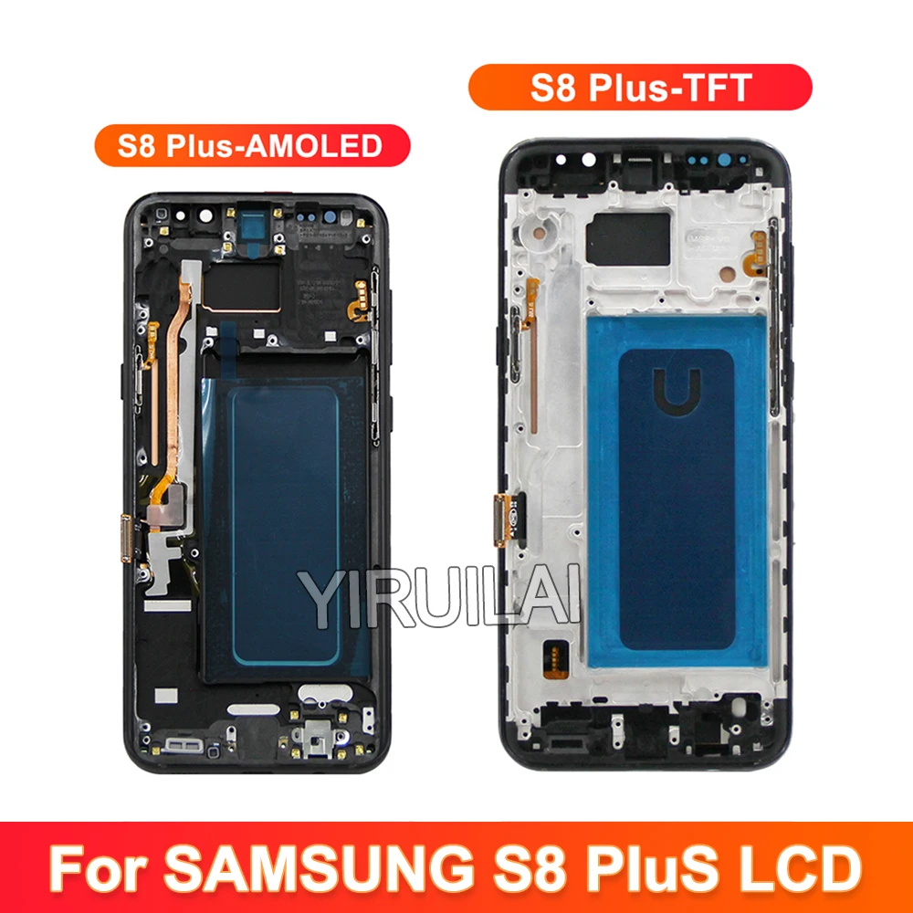 100% Tested S8+ For Samsung Galaxy S8 plus LCD Display Touch panel Digitizer G955 G955F G955FD G955F Screen With Frame Replace