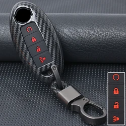 For Nissan Altima Maxima Murano Pathfinder Leaf Gtr Murano Rogue 2018 2017 2016 Carbon Fiber Remote Key Fob Case Cover 4 Button