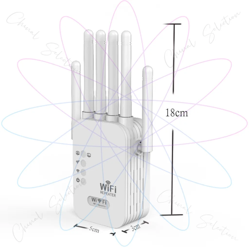 Wireless Signal Amplifier Wifi Booster 300M6 Antenna Repeater Network Expander