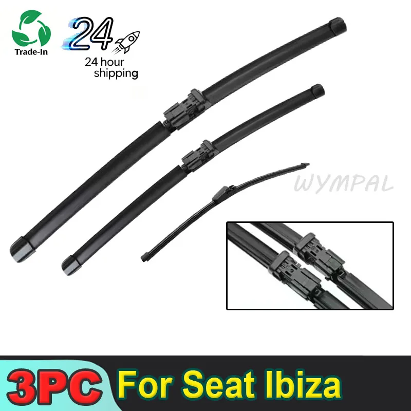 

Комплект передних и задних дворников WYMPAL для Seat Ibiza Coupe 6J Hatchback 2012-2017, для лобового стекла, 24, 16, 13 дюймов