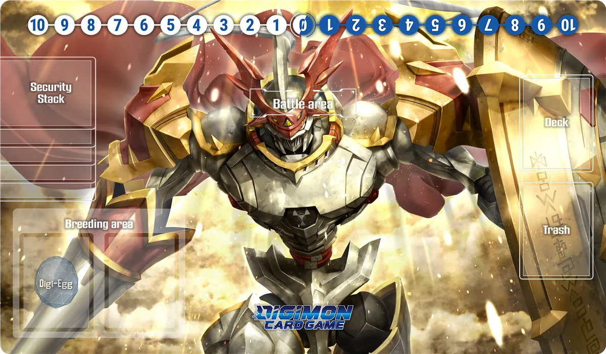 デジモンプレイマット オムニモンレディ デビモン ベルゼモン