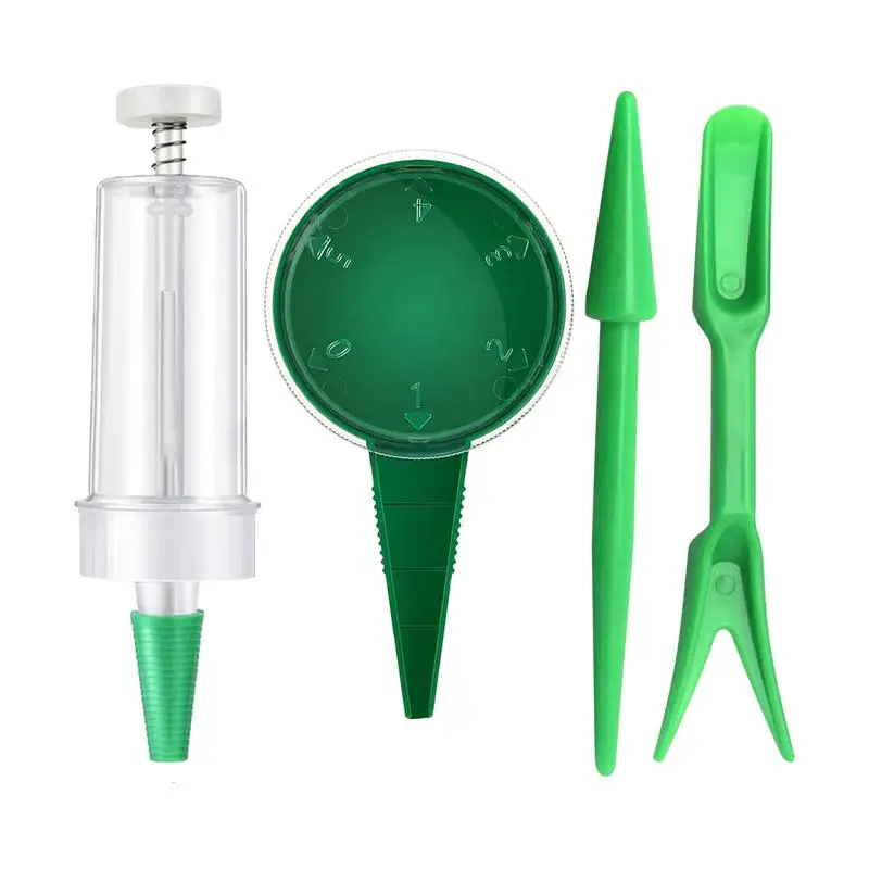 Handheld Seeder Planter Plant Seed Sower 5 File Adjustable Planter Flower Grass Plant Seeder Garden Multifunction Home Accessory