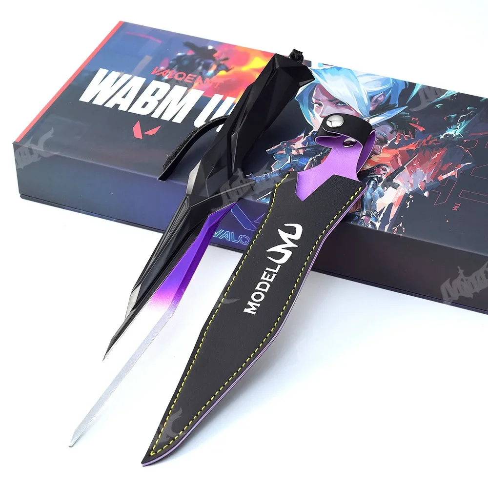 18/30cm Valorant Game Peripherals Weapon Model Singularity Knife Toy Sword Cosplay Metal Katana Blunt and Safe Gifts for Boys