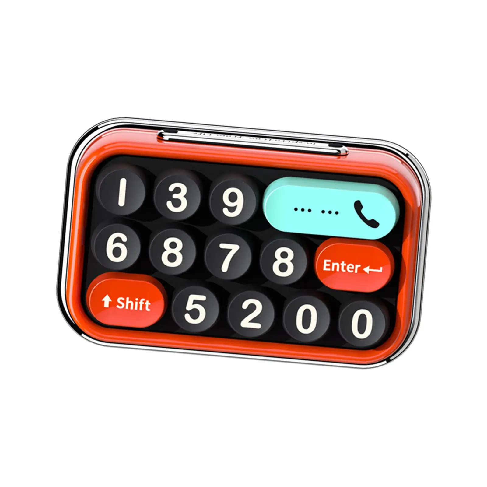 Temporary Car Parking Phone Number Plate Mechanical Keyboard Shape Plastic Adhesive Stop Sign for Dashboard Auto Decor