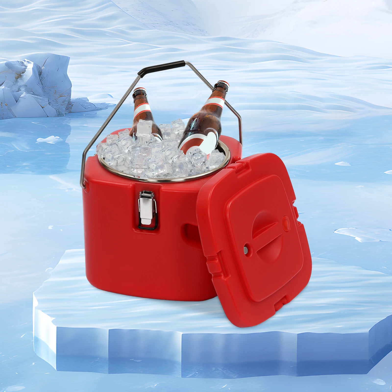 10Qt 断熱食品スープウォーマーケータリングボックスステンレス食品パンキャリアクーラー