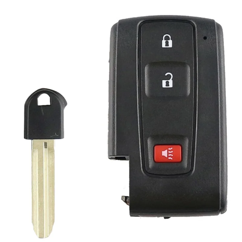 Fits Toyota Prius 2004-2009 Key Fob Cover Case Shell Keyless Entry Remote Replacement With Blank Key