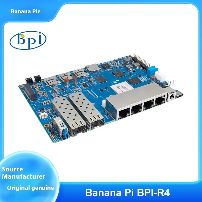 Placa de desenvolvimento de alto desempenho Banana Pi BPI-R4, suporte para 2 SFPs