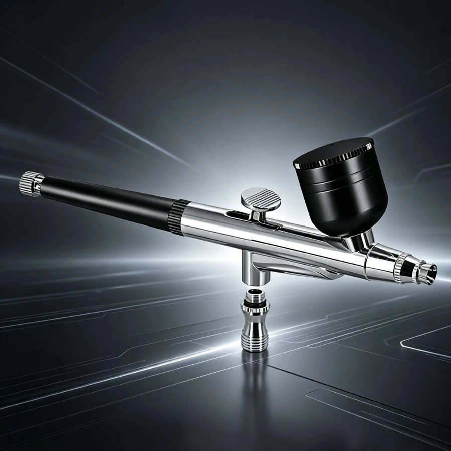  Gravity Dual-Action Mini-Airbrush mit 0,3-mm-Düsen, Spritzpistole für Make-up, Malerei, Nägel, Gesicht, Tattoo-Kunst, Schönheit, Tintenstrahldrucker, Autoreparatur – Detail 2