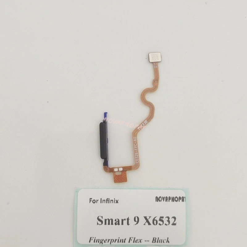 For Infinix Smart 9 X6532 / 9 HD X6532C Fingerprint Flex Power On Off Switch Home Unlock Key Button Sensor Volume Flex Cable