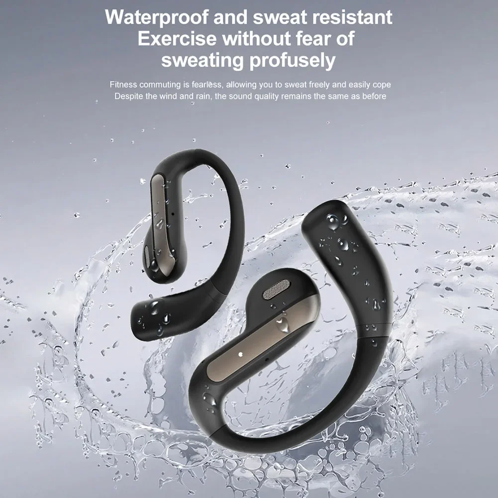 YJ55 AI Wireless Translation Headphones With 164 Language Open-Ear Comfort Ear Hanging Wireless Earphones Translation Earpiece