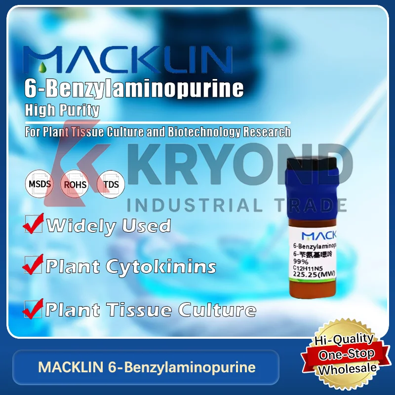 

MACKLIN 6-Benzylaminopurine Cytokinin Раствор гормонов для культуры растительных тканей CAS 1214-39-7 Оригинальный продукт