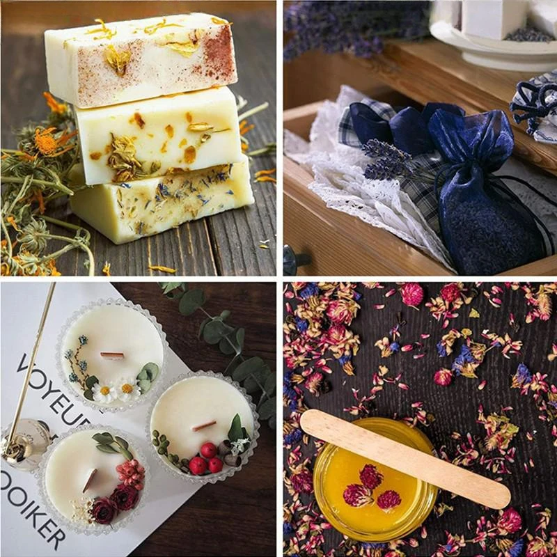 5 Types Top Natural Rose Buds For Aromatic Soap Candle Rose Dried Flowers Flavor Women\'s Perfume Tea Essence Making Materials