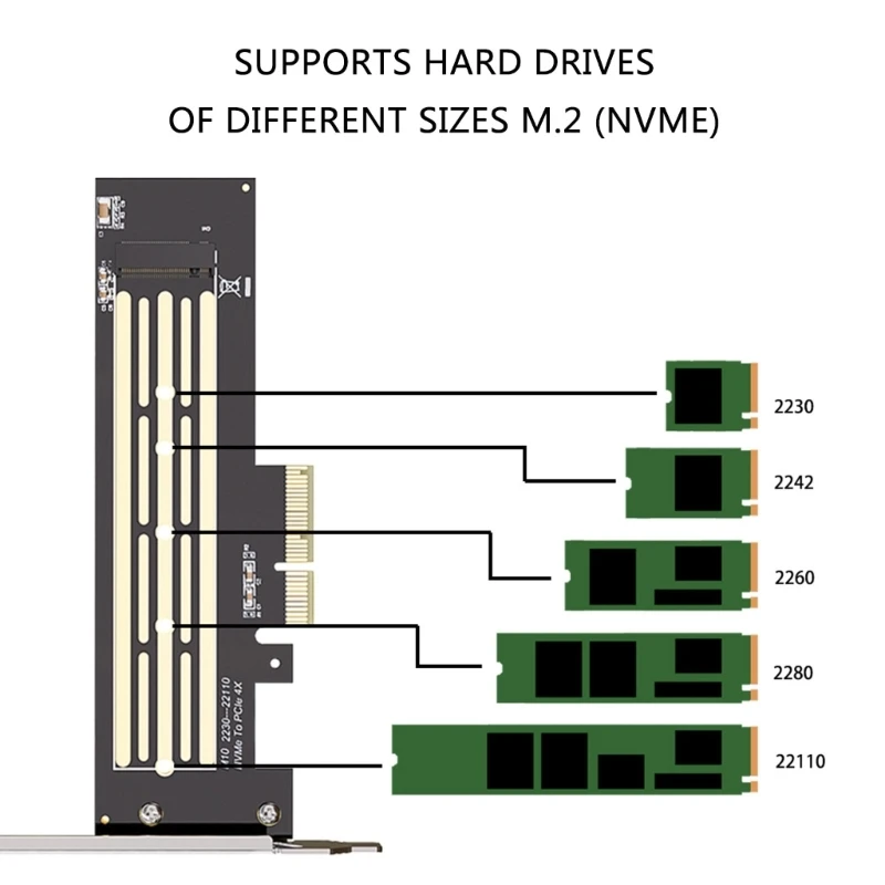 Карта адаптера M.2 NVME к PCIE Карта M.2 для 2230/2242/2260/2280, дропшиппинг