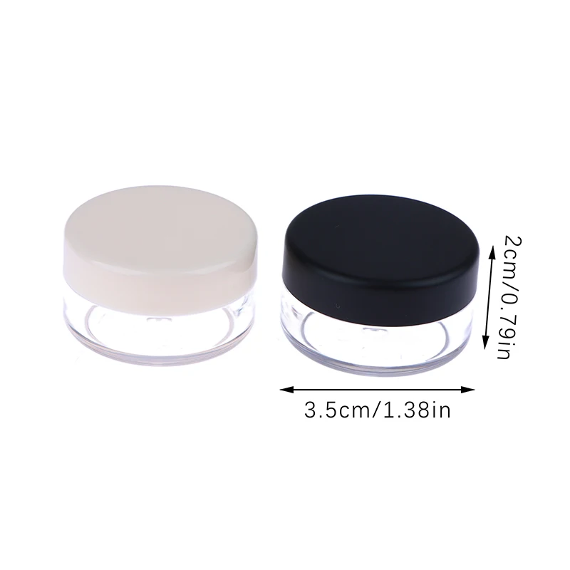 2g Powder Empty Box Portable Plastic Box Handheld Empty Pot With Sieve Cosmetic Travel Makeup Jar Sifter Container Refillable