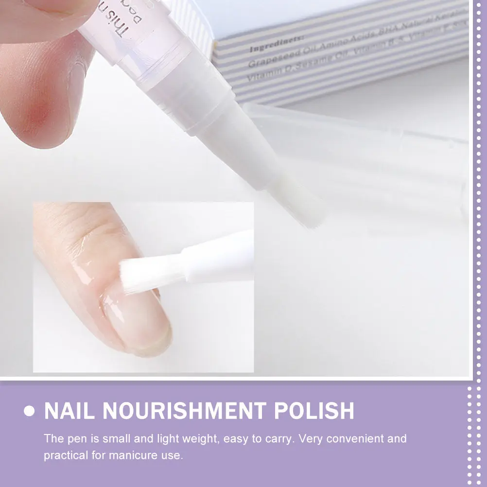 

10Pcs Nail Cuticle Oil Pen Lightweight Portable Nail Care Oil Pen for Dry Cuticles Rough Nails Deep Nourishment Manicure Salon