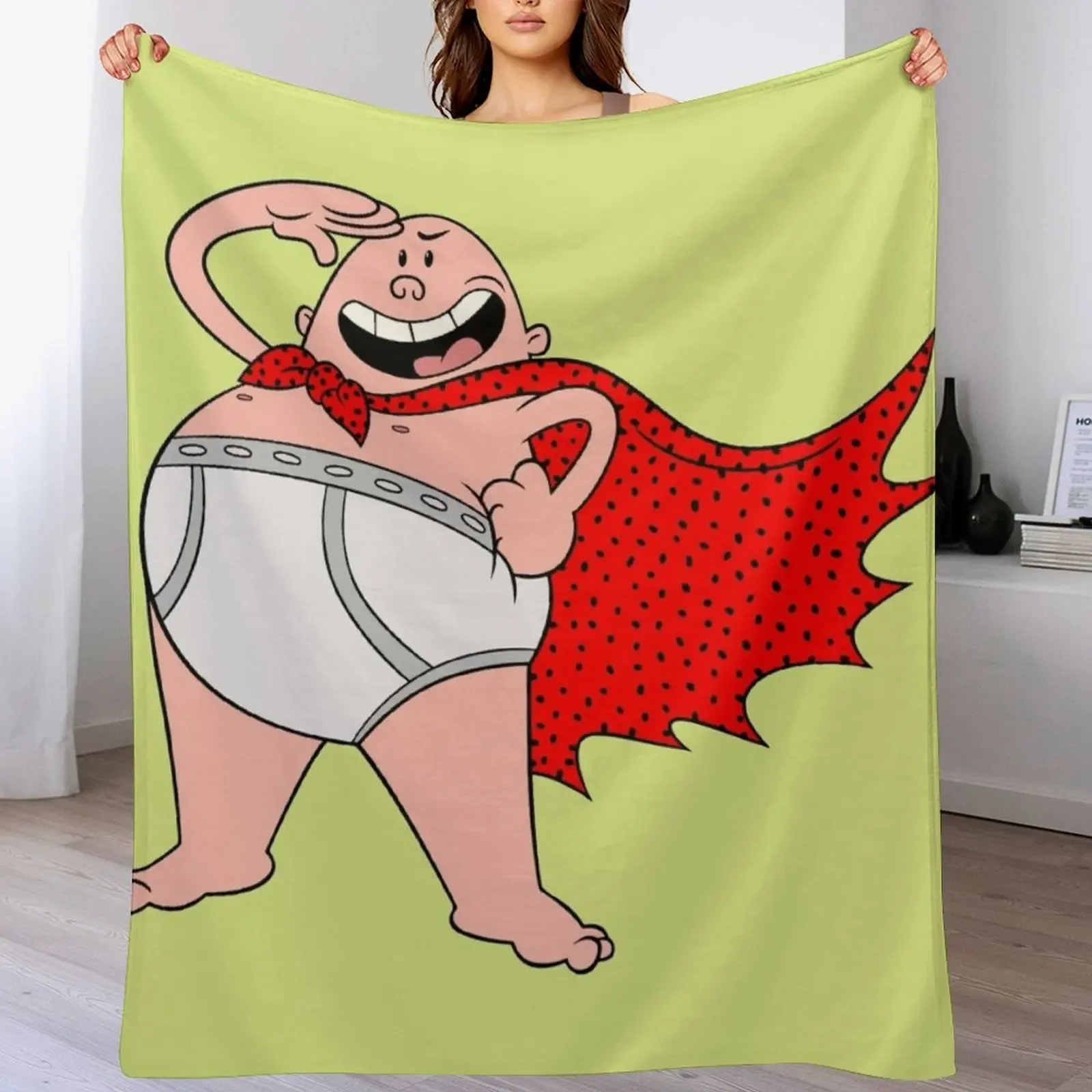 Captain Underpants Throw Blanket Thermals For Travel Beautifuls wednesday Blankets