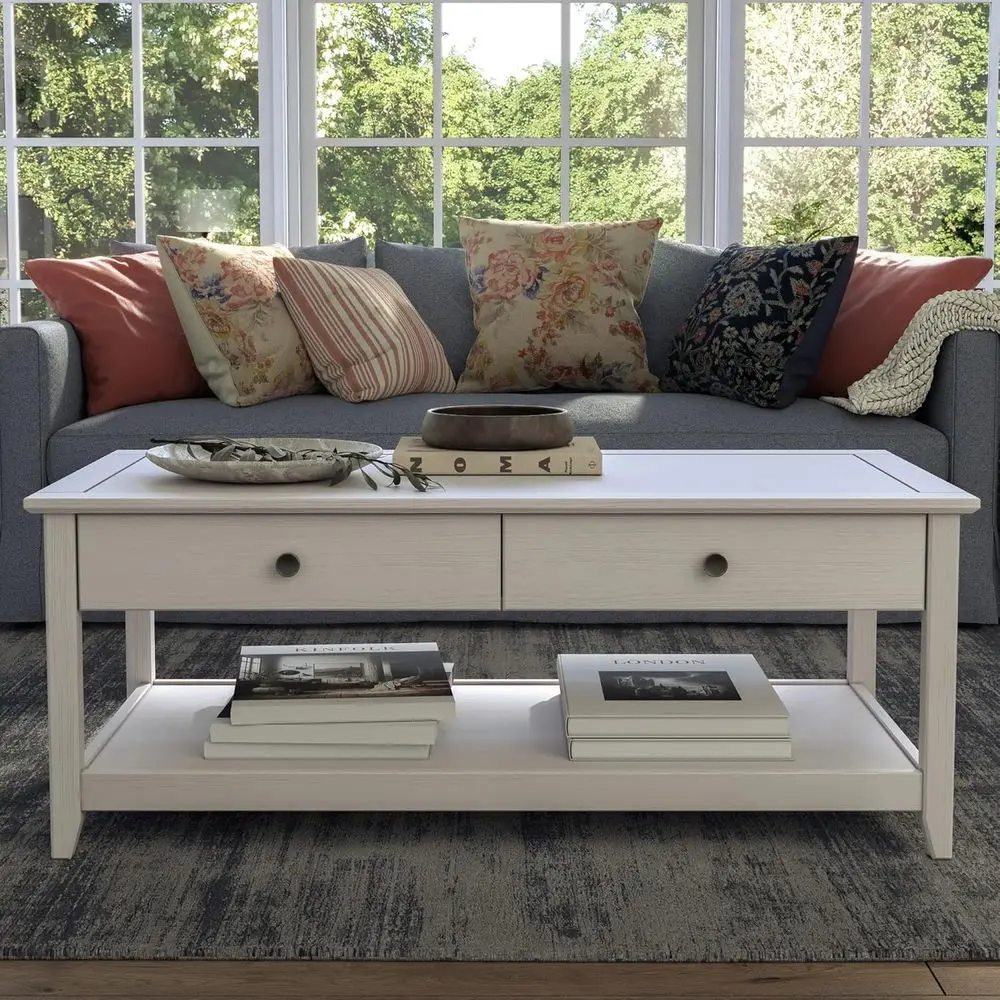 

White Brushed Coffee Table