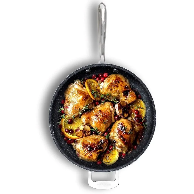 

Fry Pan 14 inch Nonstick Frying Pan Family Sized Open Skillet