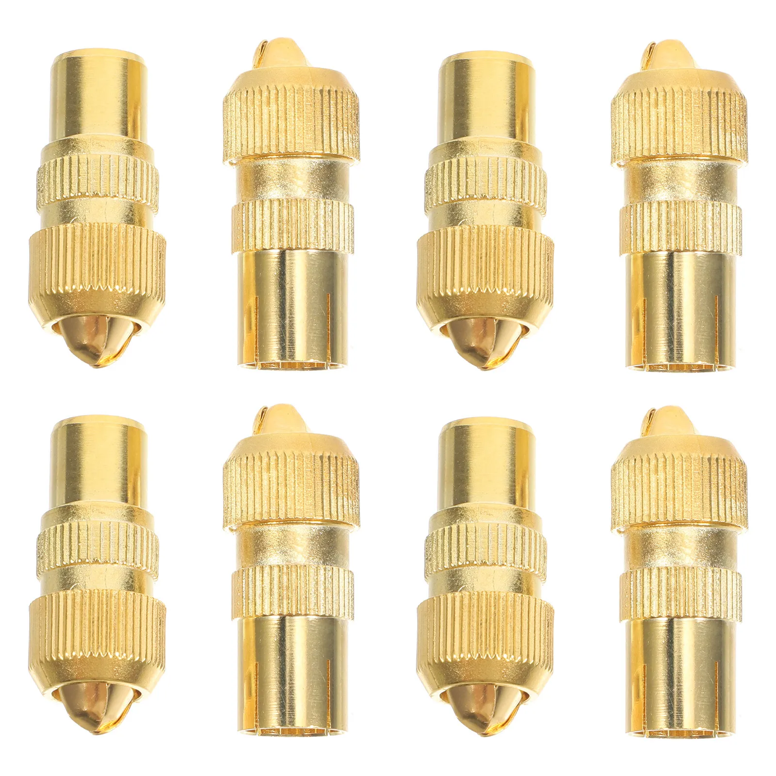 8Pcs Rf Male Plug Adapter Head 9.5mm Video TV Cable Connector Custom Cable Antenna Signal Booster Male Plug Adapter Head