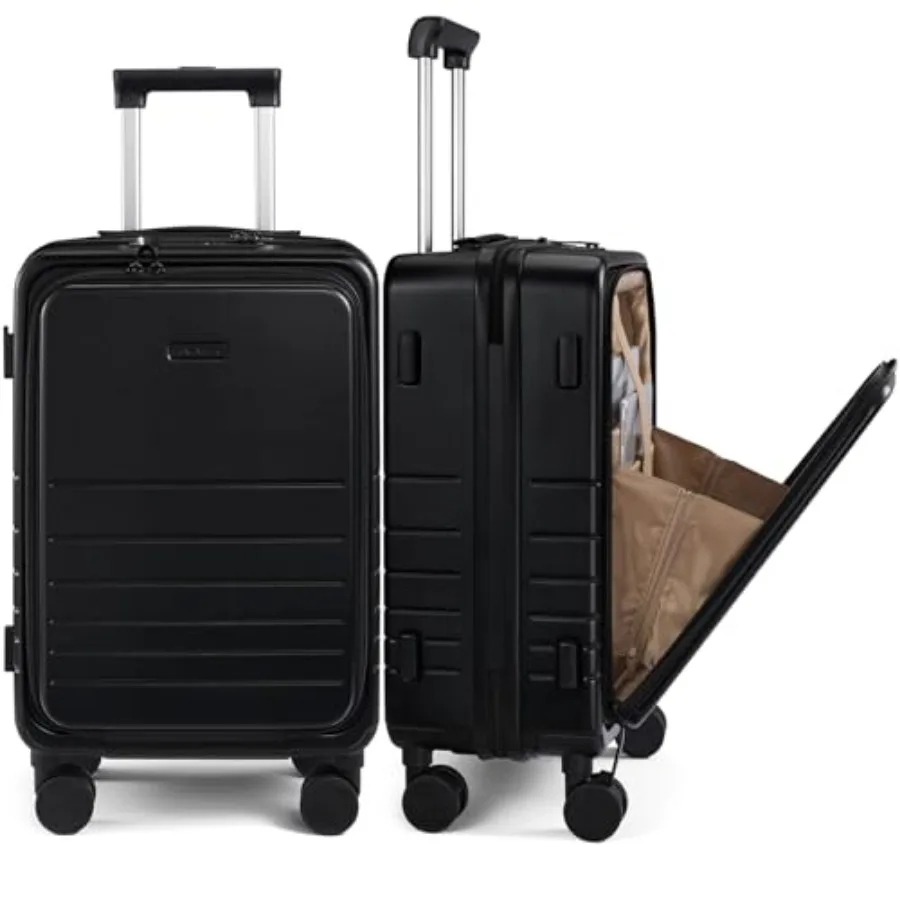 

Hard Shell Carry On Luggage 22x14x9 Airline Approved, 22 Inch Cute Carry On Suitcase with Spinner Wheel TSA Lock, Lightweight T