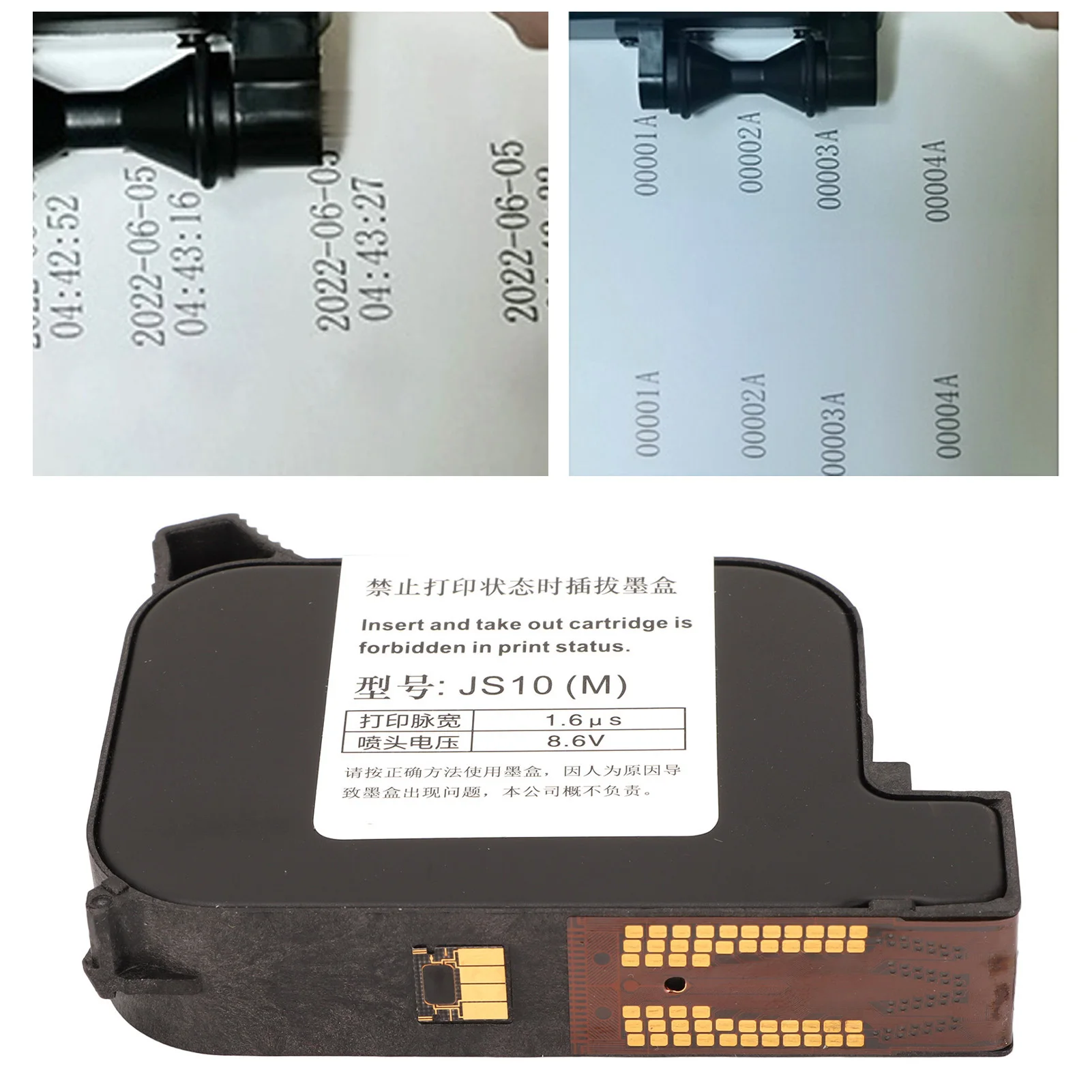 Inkjet Cartridge Quick Dry Original Portable Black Handheld Mobile Printer Ink Cartridge Replacement Handheld Inkjet Cartridge