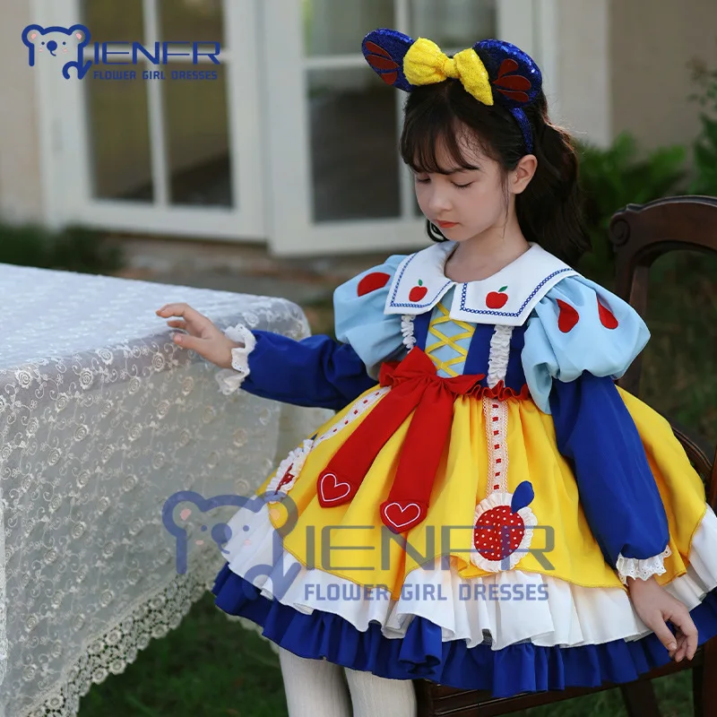 Flower Girl Dress Children's New Girl Princess Dress Children Princess Pengpeng Skirt Prom Flower Basket Baby Girl Dress