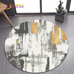 26 Style New Bohemian Abstract Modern Art Geometry Art Round Carpet Rug for Bedroom Living Room Decoration,pet Decor Floor Mat