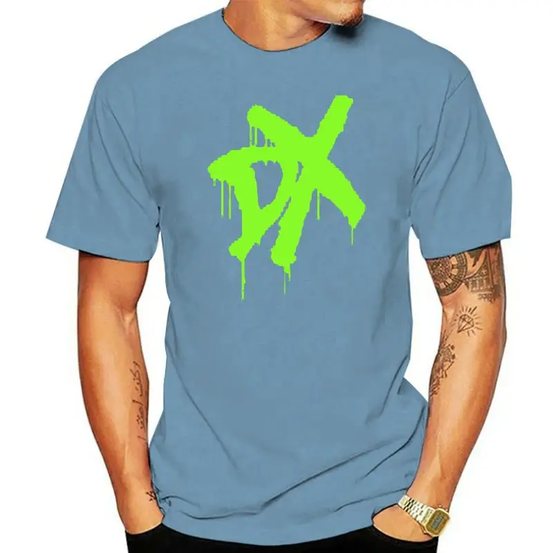 DX T Shirt  D Generation X Men and childs Fluorescent Green Graphic