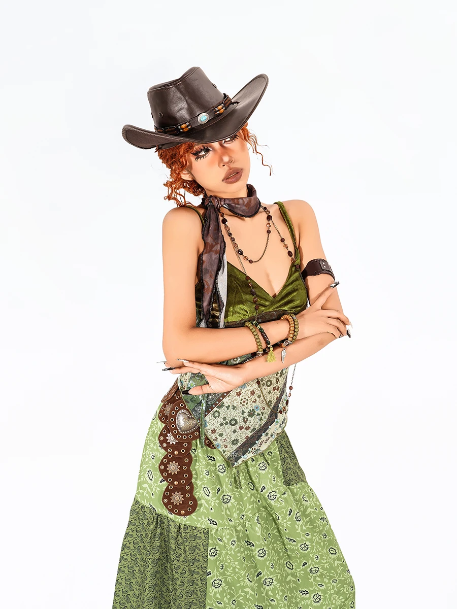 

Женская верхняя одежда в стиле Wasteland, винтажный топ с сетчатой строчкой, нерегулярный топ для девочек