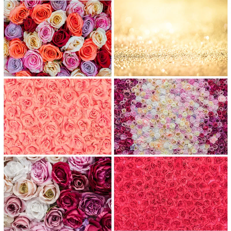 Valentine's Day Photography Backdrops Wooden Flower Party Backgrounds Birthday Decor Photo Backdrop 191216 VVA-01