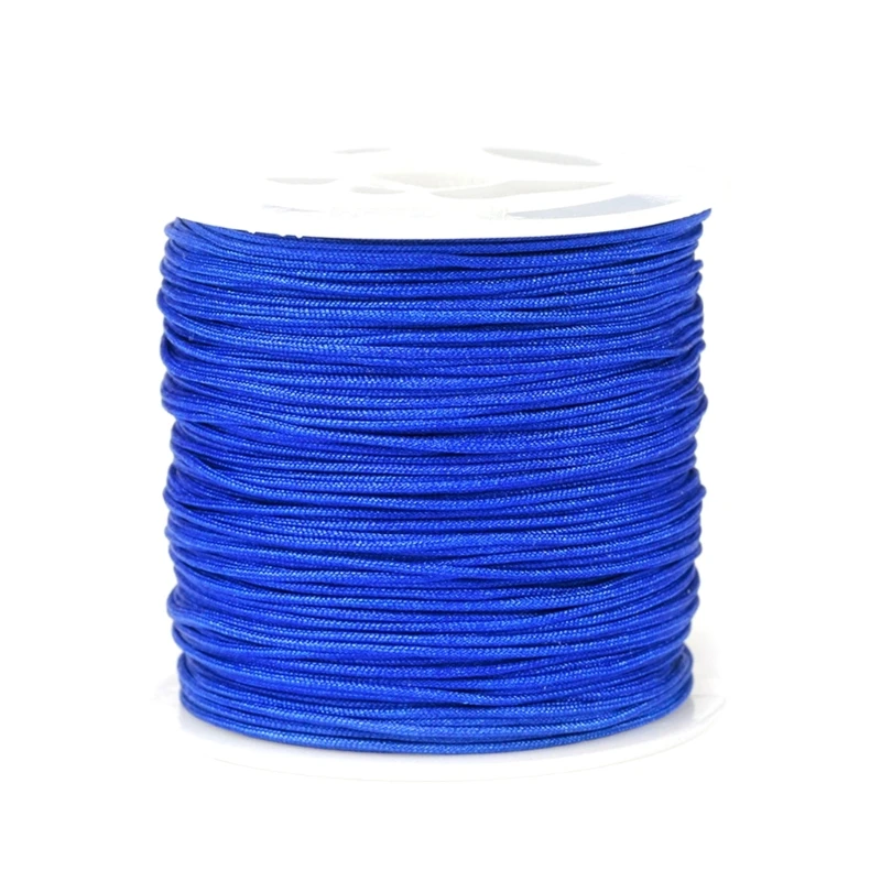 49 Yards 0.8mm Nylon Beading String Cord 26 Color Chinese Knotting Cord Nylon Thread Braided Cord for Bracelets Ornament