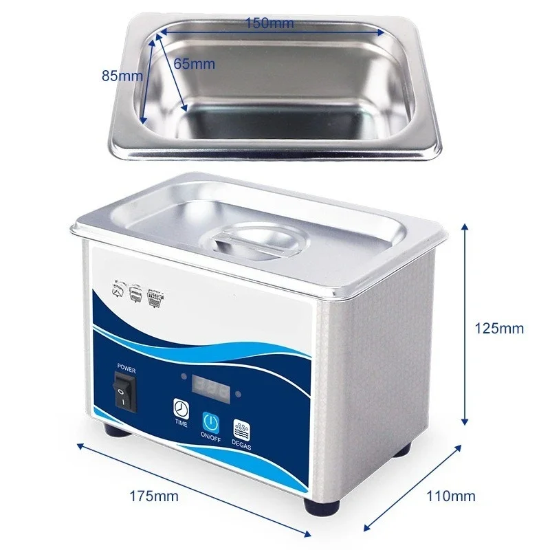 نظارات منزلية صغيرة، منظف ساعات مجوهرات، عدسات لاصقة، منظف بالموجات فوق الصوتية