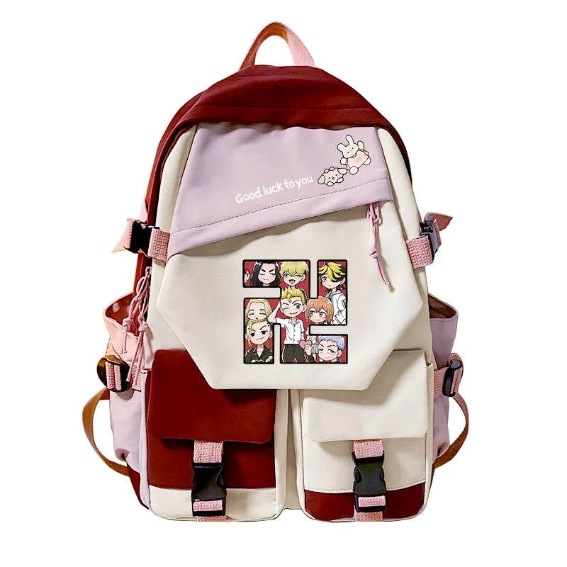 Tokyo Revengers Kids Backpack Outdoor Travel Bag Kids Bag Printed Cartoon Backpack Casual Bag Teen Student School Bag