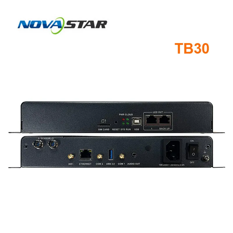 Novastar-reproductor multimedia asíncrono TB1, TB2, TB30, TB40, TB60, controlador de vídeo, pantalla Led de pared, P2, P3, P4, P5