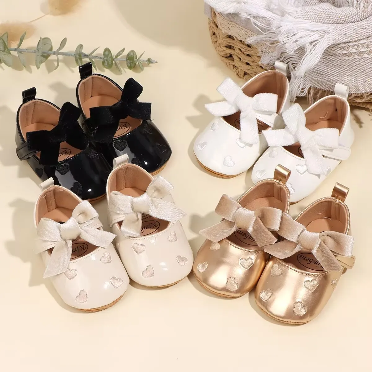 شعبية 0-1 سنة طفل المشي أحذية طفل أحذية لينة سوليد الأميرة أحذية على شكل قلب الأميرة أحذية المشي