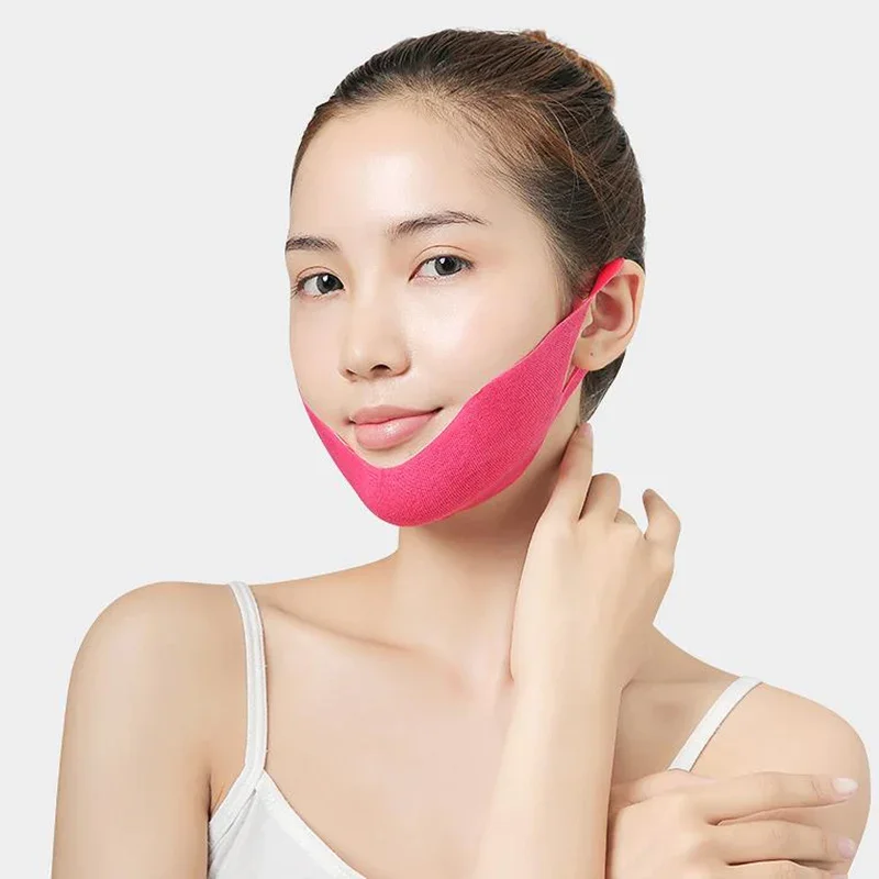 Ear Hook Double Chin Facial Mask Face V Shaper Face Lifting Up Mask Slimming Line Wrinkle Remover Face Skin Care Slim 1 Box 5pcs