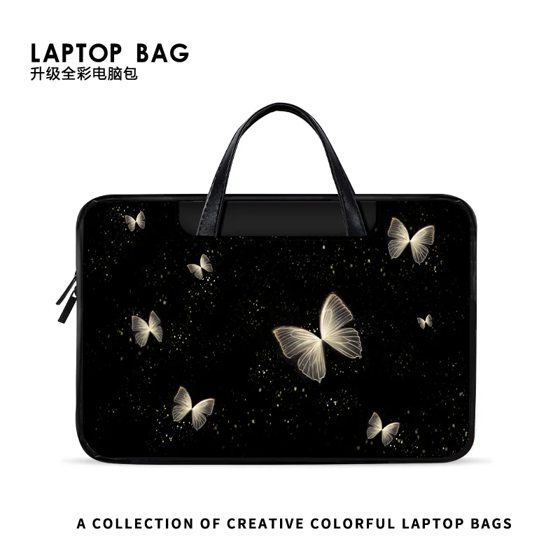 

Cartoon Butterfly Laptop Bag 13.3 14 15 15.6 Inch Waterproof Laptop Storage Bag for Macbook Air Pro 16 Xiaomi Handbag Briefcase