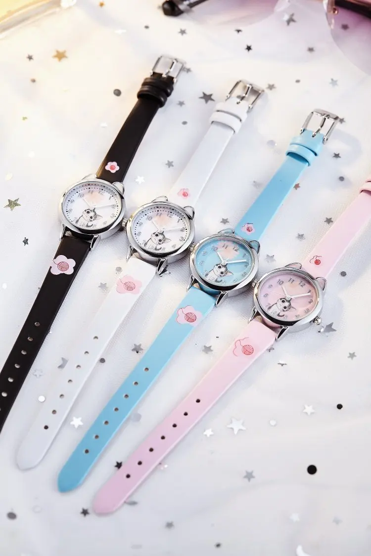 New Arrival Cute Cat Children Fashion Quartz Wristwatches Jelly Kids Clock Boys Girls Students Watch Relogio Kol Saati