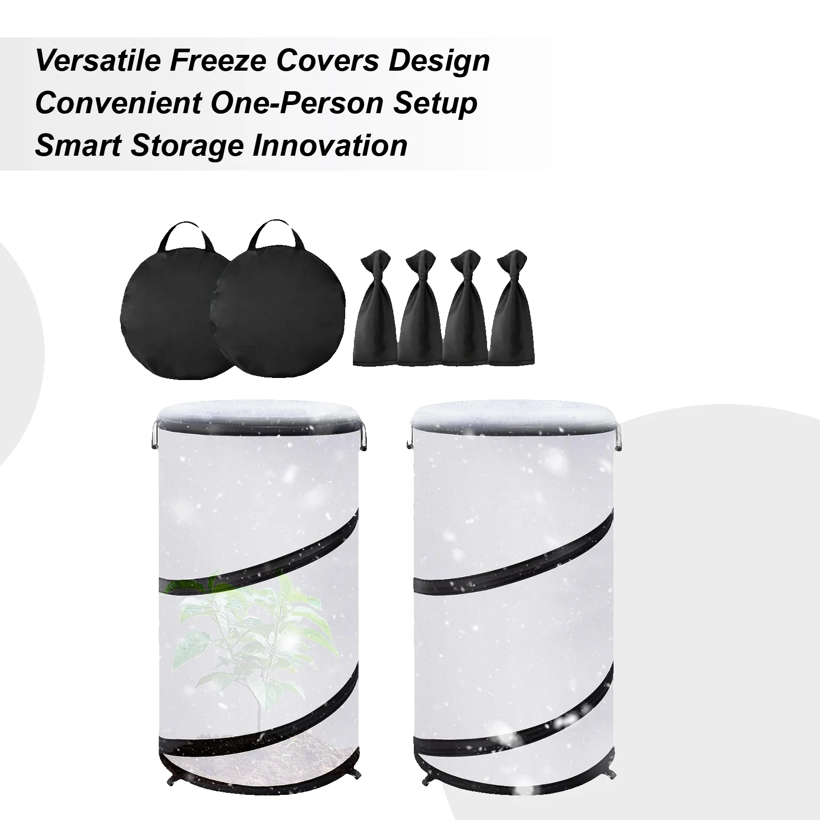 

Зимние чехлы для растений, защита для замораживания, морозильные чехлы для растений, для использования в помещении, на открытом воздухе, в саду, на заднем дворе, в горшках