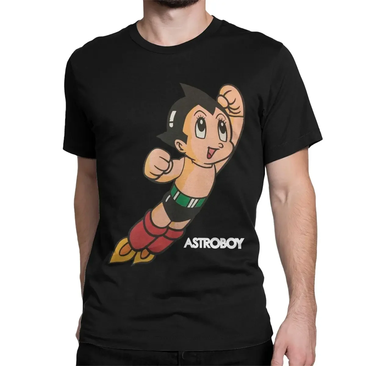 Astroboy Anime Robot T Shirt Men Women's Cotton T-Shirts Astro Boy Space Cartoon Manga Tee Shirt Short Sleeve Clothing Gift Idea