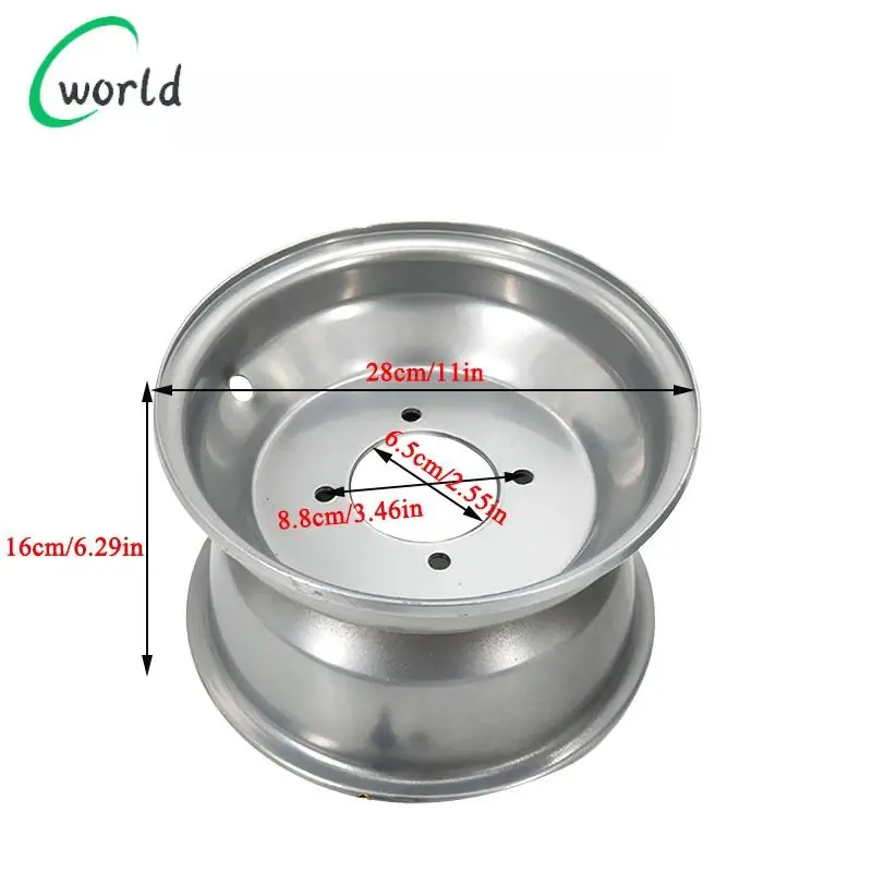 ATV 10 بوصة عجلة سوداء حافة أمامية أو خلفية جميع التضاريس عربات التي تجرها الدواب عجلة معدنية